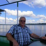 Geoff on top deck