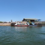 Our transport over the river with luggage on roof