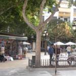 Cafe in square