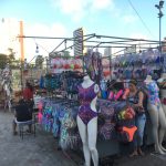 Stalls setting up ready for the night trade