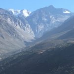 Views from the top with glacier