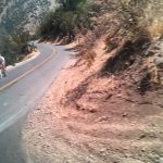 Cyclist heading up, must be fit