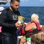 Our guide on the snorkel trip