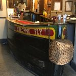 The bar inside the pub