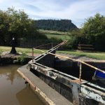 Beeston Lock with the castle in the distance