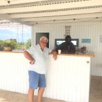 Geoff enjoying his rum punch
