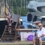 Geoff looking at yachts again