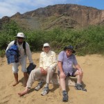 Duncan Larry and Geoff before we started up the hill behind