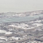 A view of The empty marina from the of Willis Tower