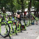 Keep fit centre in the park