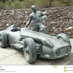 Statue in memory of Juan Manuel Fangio, F1 driver