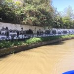 Murals painted along the tow path, they were quite spectacular 