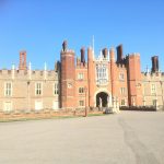 Entrance to Hampton Court, we were moored very close