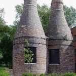 Two of the restored kilns