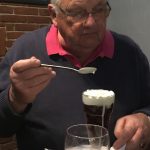 Geoff with his slimming pudding!